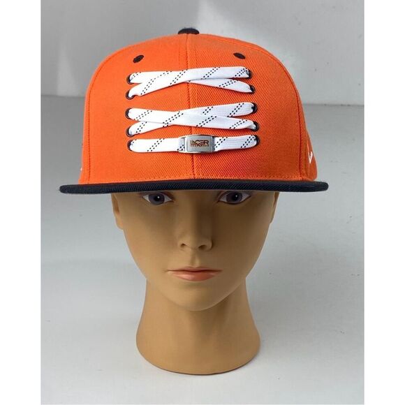 Zephyr Lacer Collection Headwear Snapback Hat Cap Adult One Size Orange Black BL - Picture 1 of 8